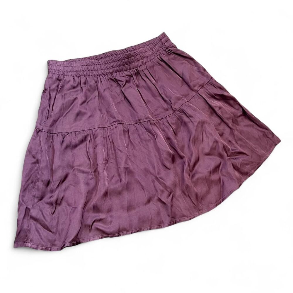 Nation LTD Silky Tiered Mini Skirt